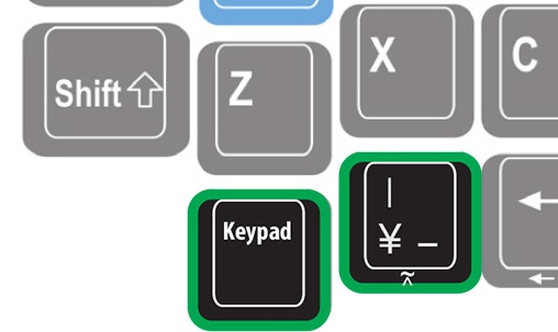 Keypadキー